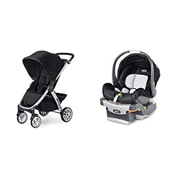 Chicco Bravo Stroller & Chicco KeyFit Infant Car Seat in Ombra