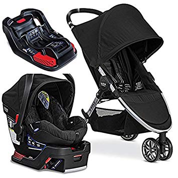 Britax 2017 B-Agile/B-Safe 35 Travel System. Black & Extra B-Safe 35/Elite Base