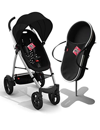 phil&teds Smart Buggy Bassinet and Stroller Bundle, Black (Discontinued by Manufacturer)