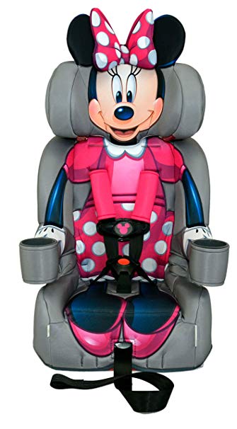 KidsEmbrace Minnie Mouse Booster Car Seat, Disney Combination Seat, 5 Point Harness, Pink, 3001MIN