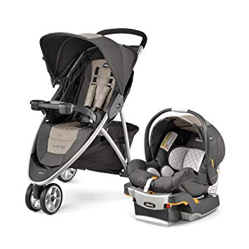 Chicco Viaro Quick-Fold Travel System, Teak