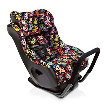 Clek Fllo Convertible Baby and Toddler Car Seat Rear and Forward Facing with Anti Rebound Bar, tokidoki...