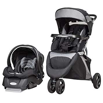 Evenflo SensorSafe Epic Travel System, Jet Black