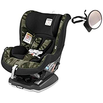 Peg Perego - Primo Viaggio Convertible Car Seat Camo Green With Backseat Mirror