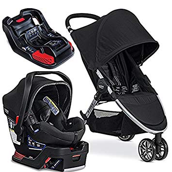 Britax 2017 B-Agile/B-Safe 35 Elite Travel System Domino with Extra Elite Base