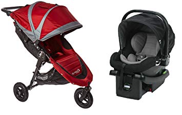 Baby Jogger 2016 City Mini GT Travel System in Crimson/Black