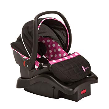 Disney Baby Minnie Mouse Light N Comfy Luxe Infant Car Seat, Minnie Dot (Discontinued by Manufacturer)