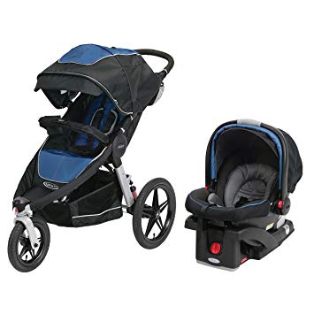 Graco Relay Click Connect Jogging Stroller Travel System, Jaguar