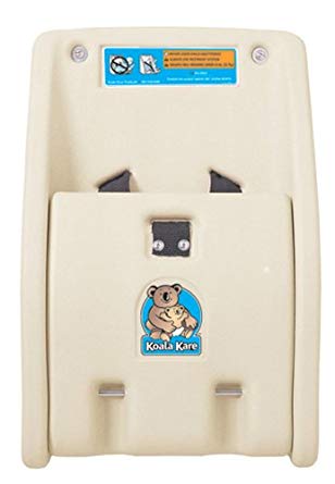 Bobrick KB102-00 Koala Kare High Density Polyethylene Wall Mounted Child Protection Seat, Cream Finish, 12-1/4