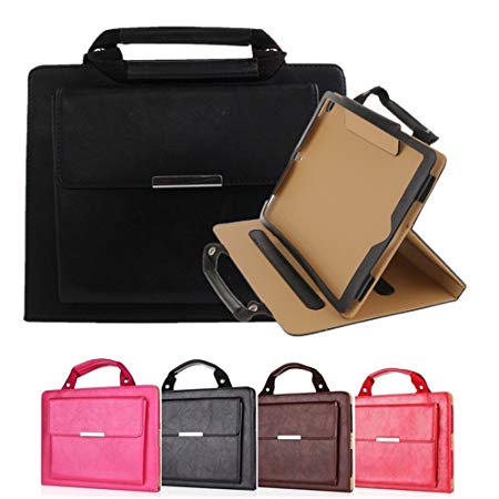 10.5 iPad Pro Case Cover Leather,MeiLiio Business Style Handbag with Flip Folio Stand Protective Cover Handle Pocket Luxury Portable Carrying Case for Apple iPad Pro 10.5 inch (Black)