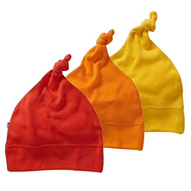 Babysoy Eco Essential 3-Piece Single Knot Beanie/Hat Set