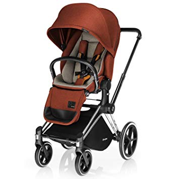 Cybex Priam Stroller, Lux Seat- Autumn Gold Denim