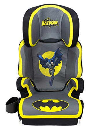 KidsEmbrace Batman Car Seat Booster, DC Comics High Back Seat, Removable Back, Gray, 4601BAT