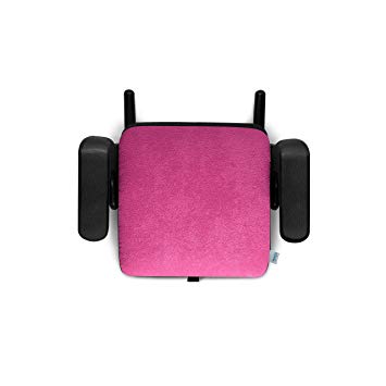 Clek Olli Backless Belt Positioning Portable and Compact Booster Car Seat with Latch, Flamingo