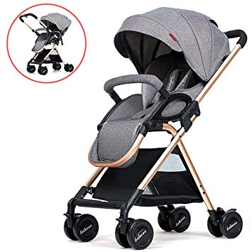 Highview Stroller Newborn Carriage Infant Two Way Foldable Baby Toddler Pushchair Travel Pram Baby Stroller...