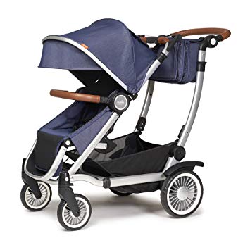 Austlen Entourage Baby & Toddler Stroller: Travel System Double Strollers for Boys & Girls - Navy