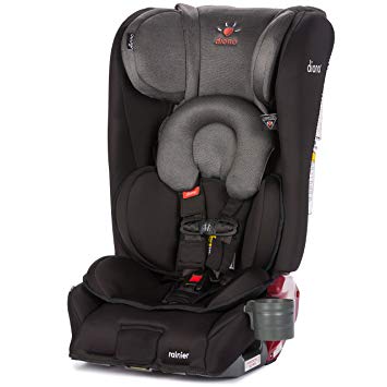 Diono Rainier All-in-One Convertible Car Seat, for Children from Birth to 120 pounds, Black Mist